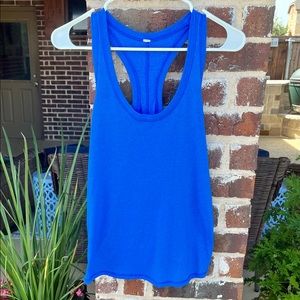 Lululemon Tie it Up tank BLUE Size 6